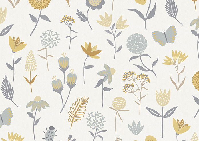 Floral Whimsy, Sunrise - Roman Blind - Image 7